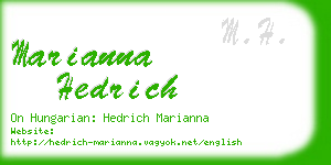 marianna hedrich business card